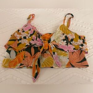 NWT Aerie flower print crop top